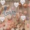 42-Inch Silver LOVE Foil Balloons + 18-Inch Silver Heart Foil Balloons – Valentines & Wedding Party Decorations (Love - Silver)